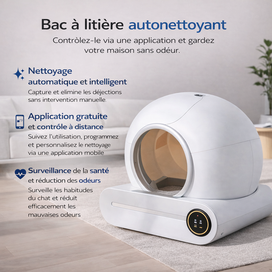 Litière Chat Automatique Connectée