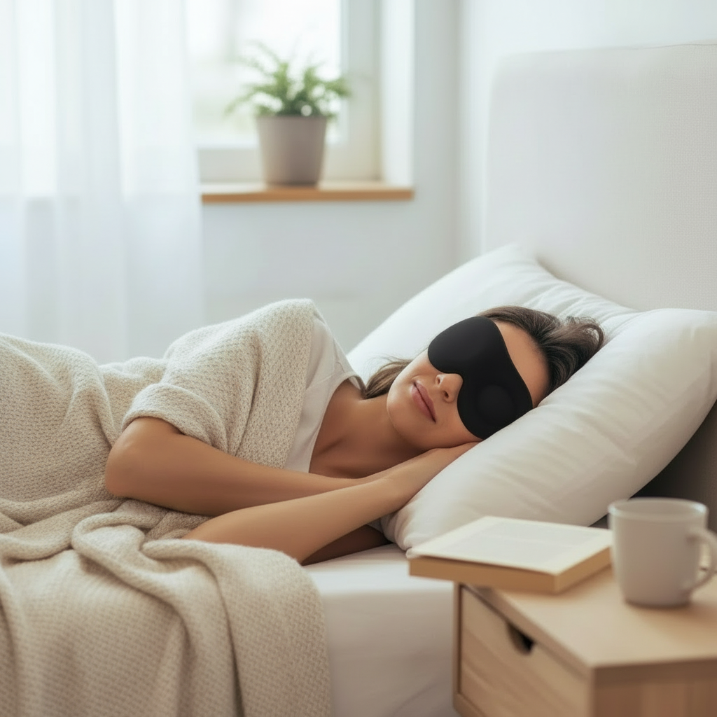 Eye Mask for Sleeping 3D Contoured Cup Blindfold Concave Molded Night Sleep Mask Block Out Light with Women Men