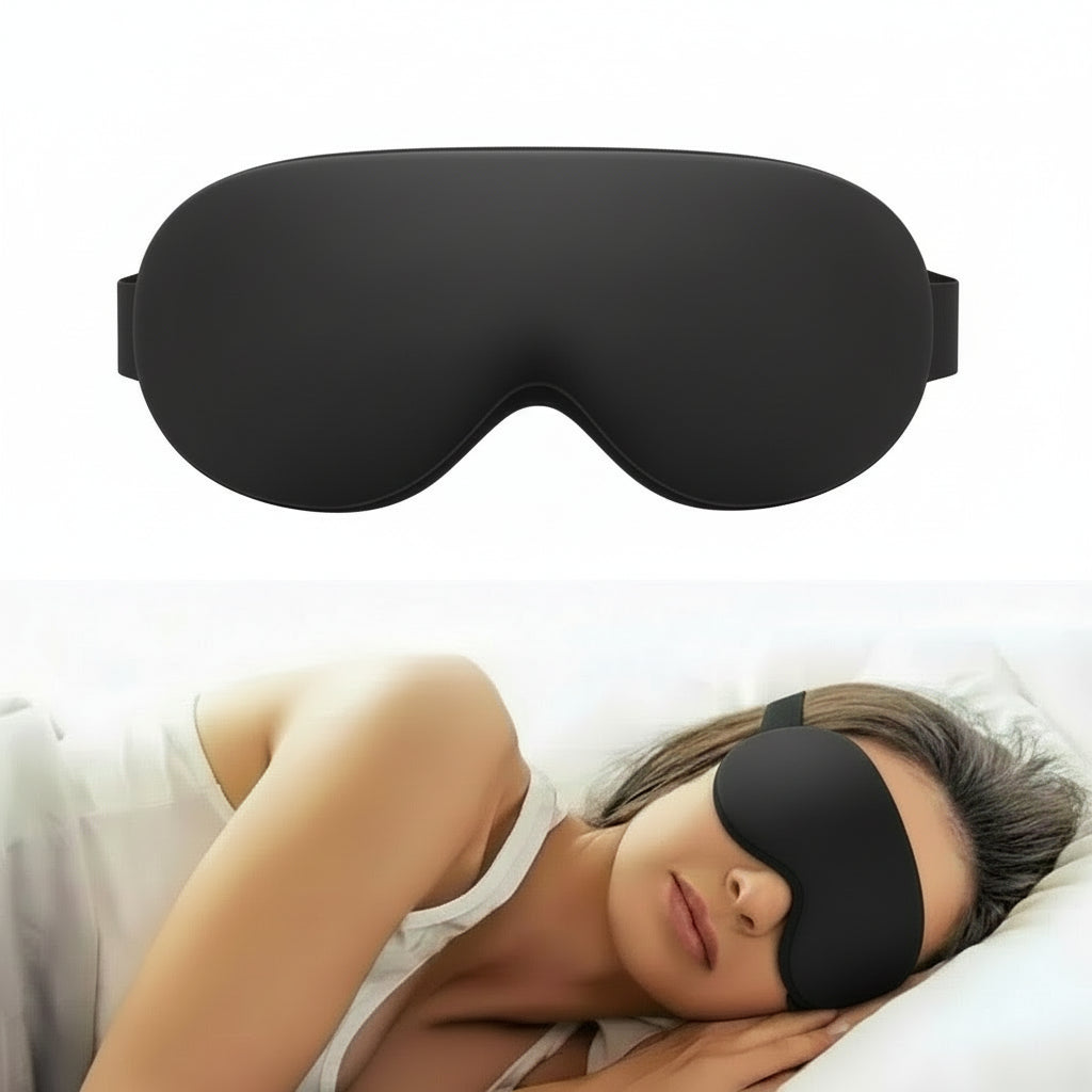 Eye Mask for Sleeping 3D Contoured Cup Blindfold Concave Molded Night Sleep Mask Block Out Light with Women Men
