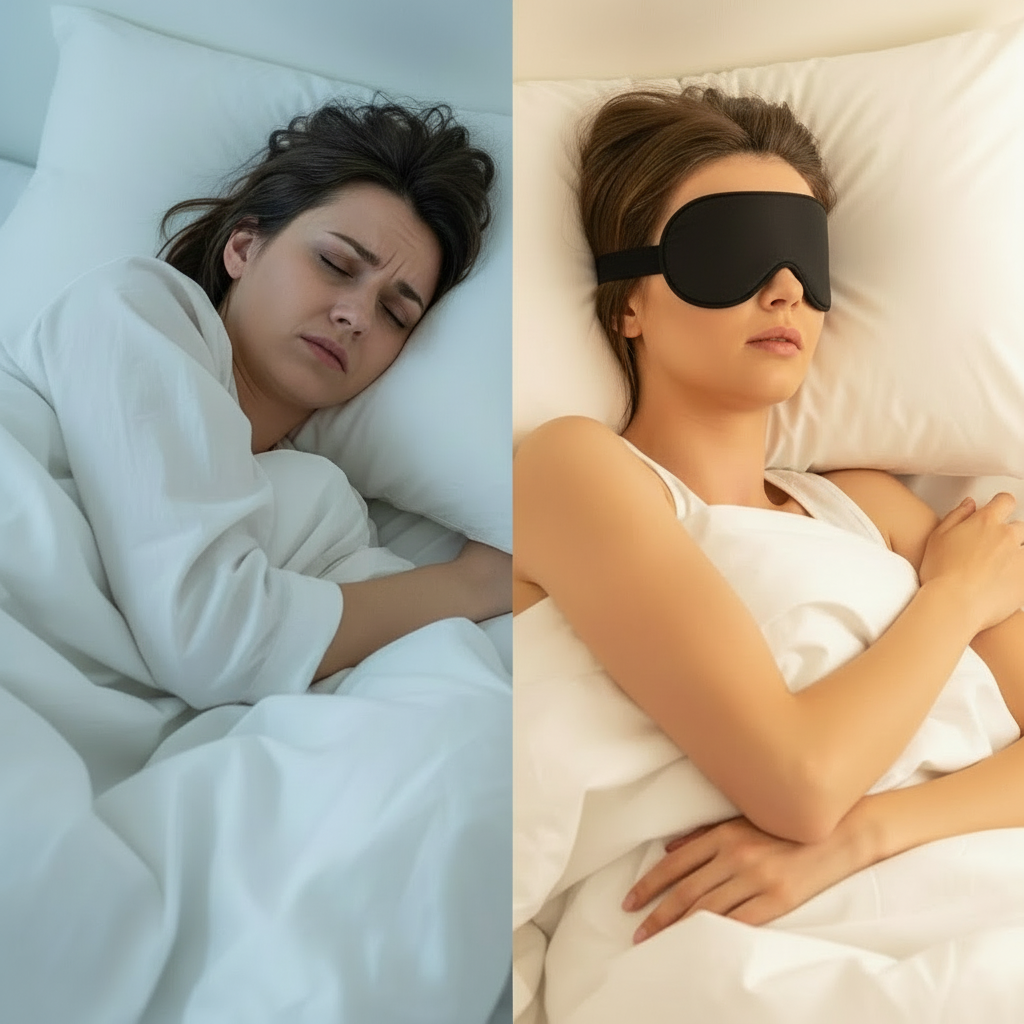 Eye Mask for Sleeping 3D Contoured Cup Blindfold Concave Molded Night Sleep Mask Block Out Light with Women Men